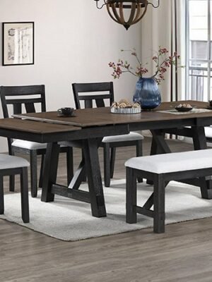 2158WC-6P MARIBELLE WHEAT CHARCOAL DINING