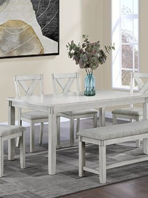 2321DW-6P CLARA DRIFTWOOD DINING GROUP