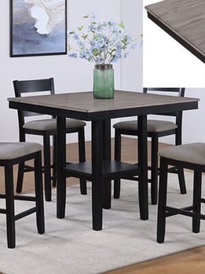 2631SET-LG LESTER 5-PK CTR HT TABLE LIGHT GREY