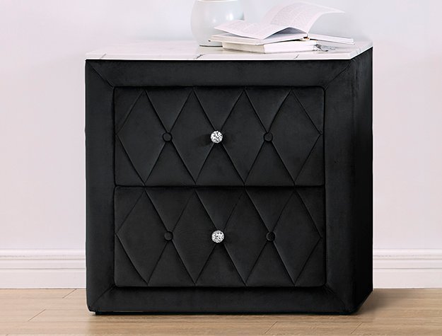 5114BK-2 ANNABELLE NIGHT STAND BLACK
