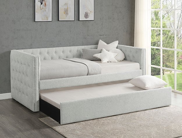 5335DV.jpeg 5335DV-SET TRINA DAYBED - DOVE GRAY