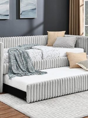 5339LG-SET HAILEY DAYBED LIGHT GREY