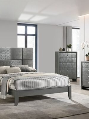 SETB4715 DENKER GUNMETAL BEDROOM GROUP