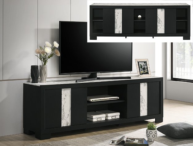 B6835-99.jpeg B6835-99 RANGLEY TV STAND - BLACK