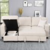 pacific-beige-4_orig.jpg Pacific Beige Reversible Sectional With Pull-Out Bed