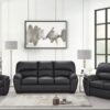 Tiffany Black - 2PC or 3PC Living Room Set
